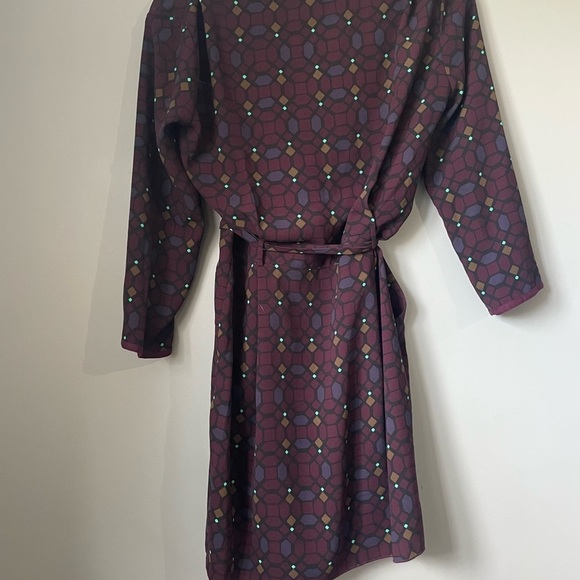 Wilfred franca wrap dress geometric shape pattern size 4 - Picture 13 of 15